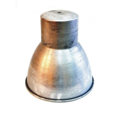 Pantalla campana de aluminio 200mm diámetro x 210mm alto