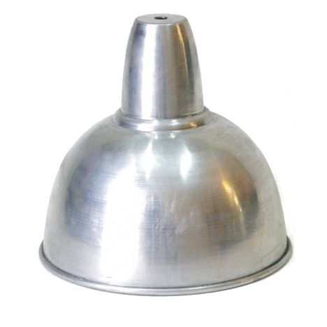 Pantalla campana de aluminio 210mm diámetro x 210mm alto