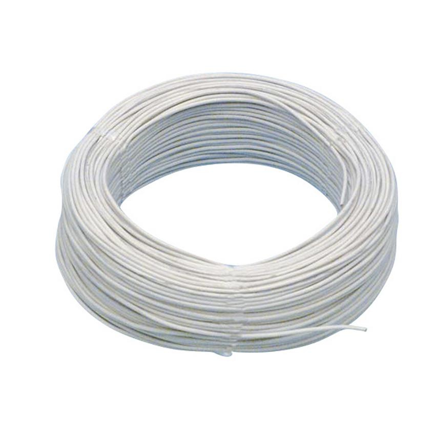 Bobina 100 mts cable unipolar color blanco para instalación
