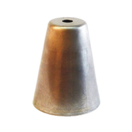 Pantalla campana hierro 68mm diámetro x 83mm altura