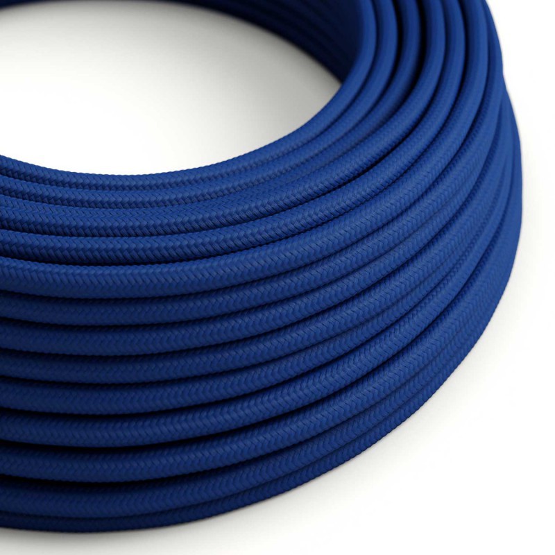 Cable textil decorativo a metros homologado color azul marino