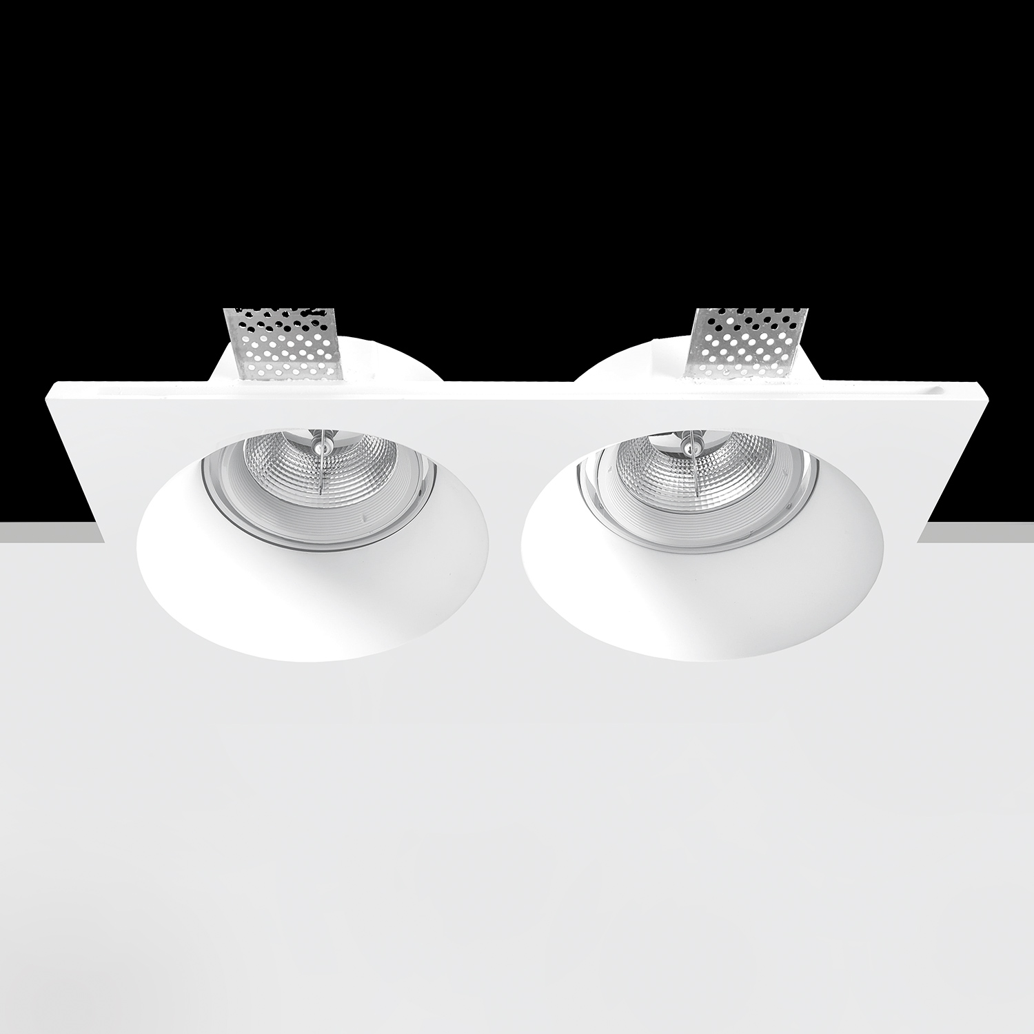 Foco yeso orientable doble pladur AR111 para LED IN942