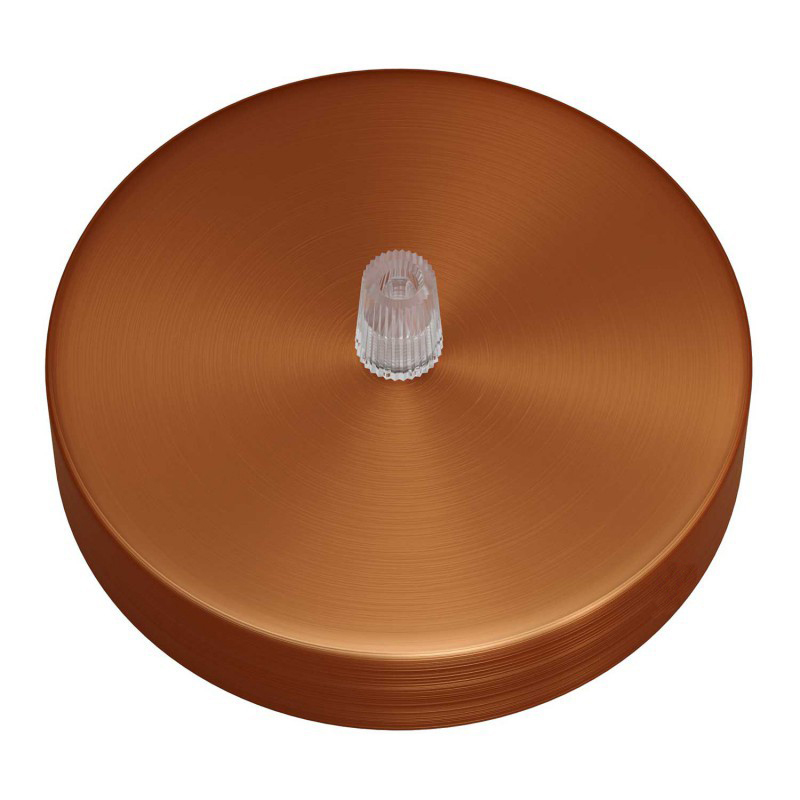 Base pie para lámparas color cobre satín 120mm x 25mm ref. 299204