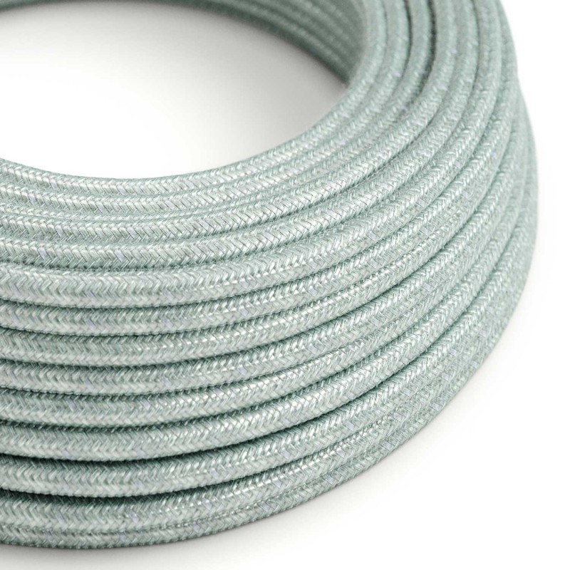 Cable decorativo textil a metros homologado azul alcalino ref. 285055