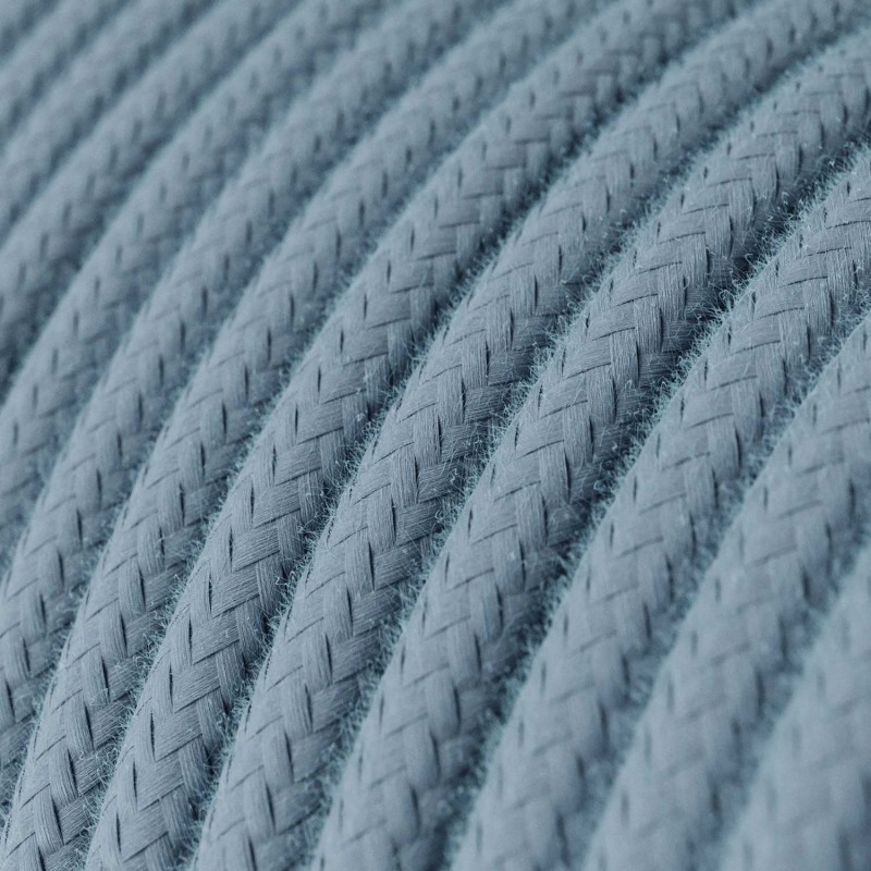 Cable decorativo textil a metros homologado azul oceano ref. 283250