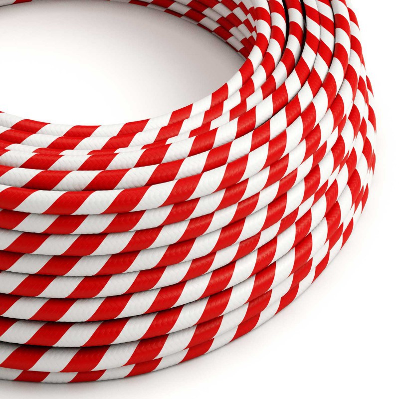 Cable decorativo textil a metros homologado circus rojo ref. 299225