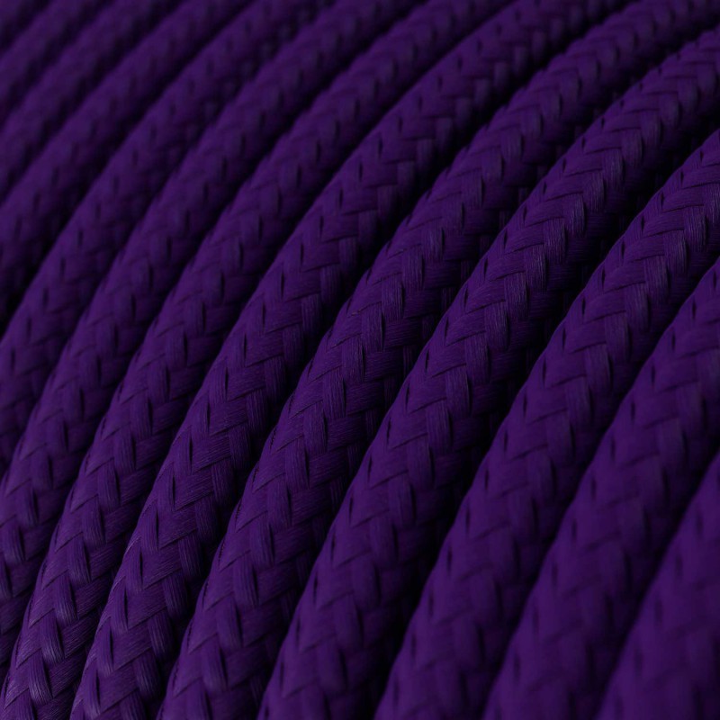 Cable decorativo textil a metros homologado color morado ref. 285052