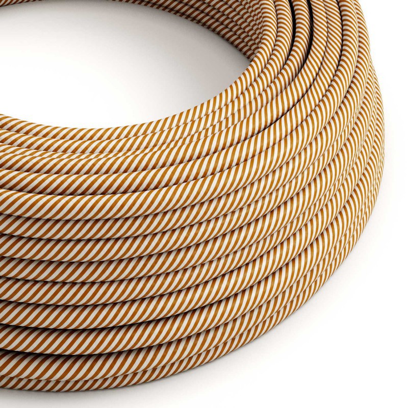 Cable decorativo textil a metros homologado dorado glamour ref. 299232