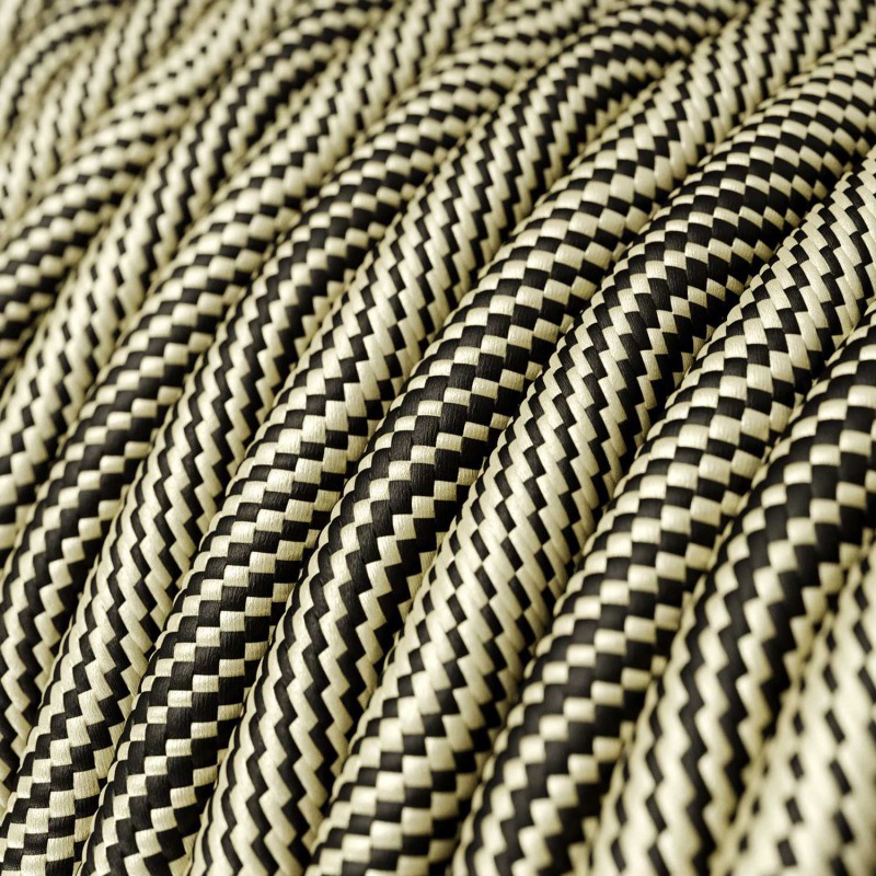 Cable decorativo textil a metros homologado dorado laberinto ref. 299243
