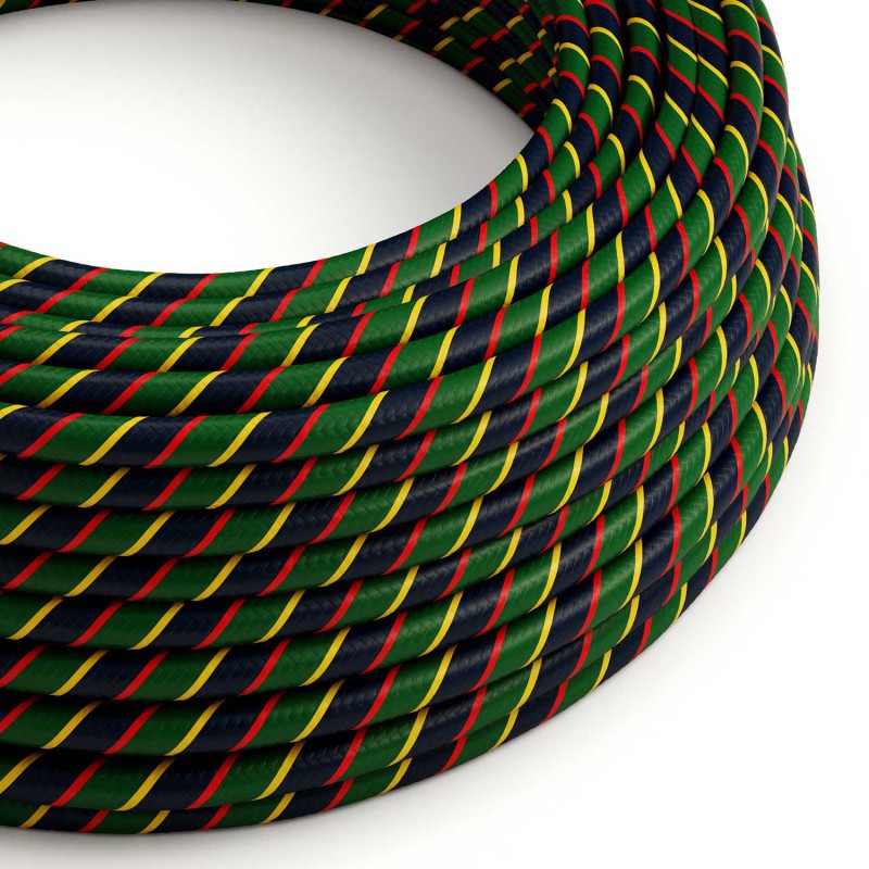 Cable decorativo textil a metros homologado garden multico ref. 299240