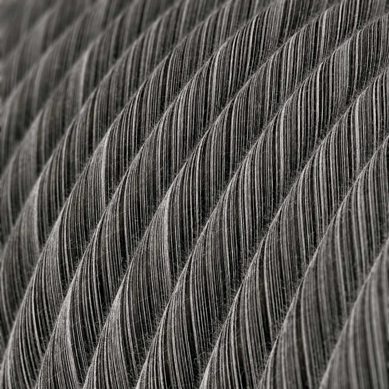 Cable decorativo textil a metros homologado gris vértigo ref. 299221