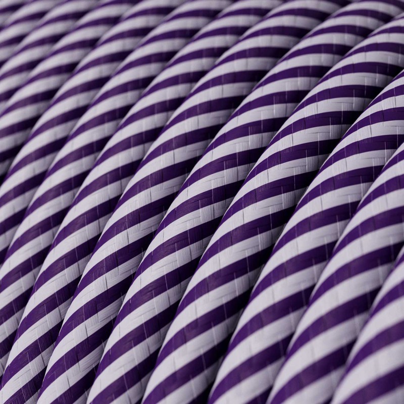 Cable decorativo textil a metros homologado lila hechizo ref. 299235