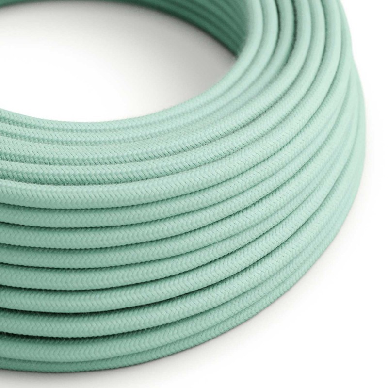 Cable decorativo textil a metros homologado menta ref. 285054