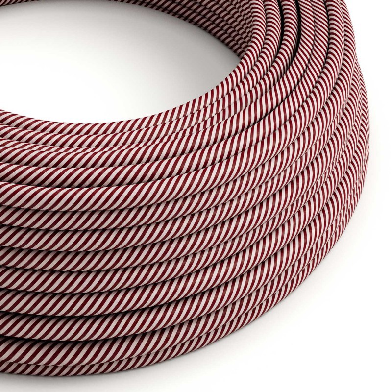Cable decorativo textil a metros homologado rouge chic ref. 299230