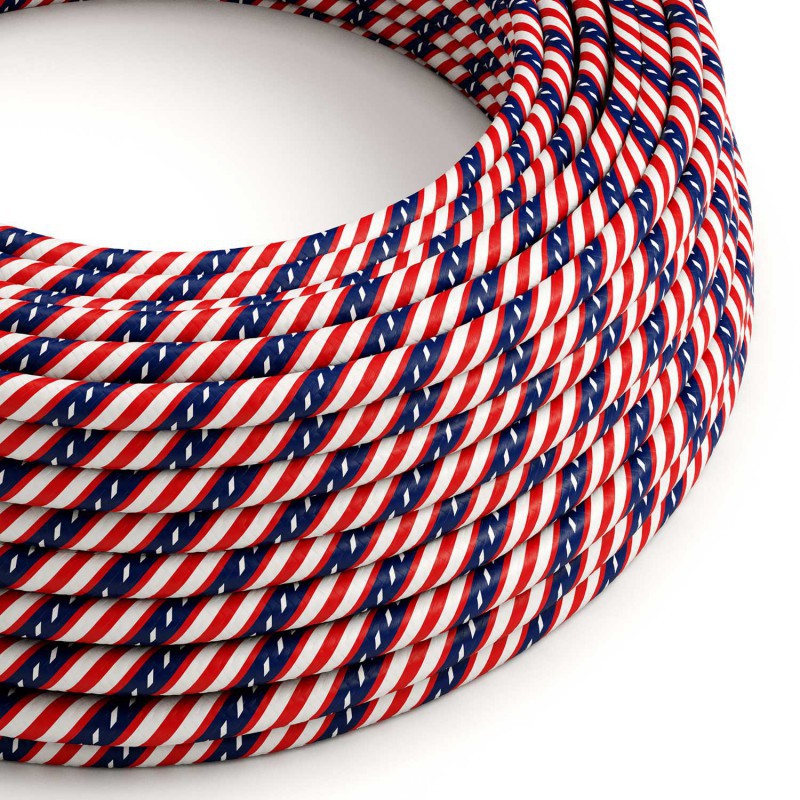 Cable decorativo textil a metros homologado usa multicolor ref. 299229