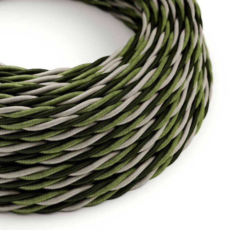 Cable decorativo textil trenzado acabado seda selva ref. 290058