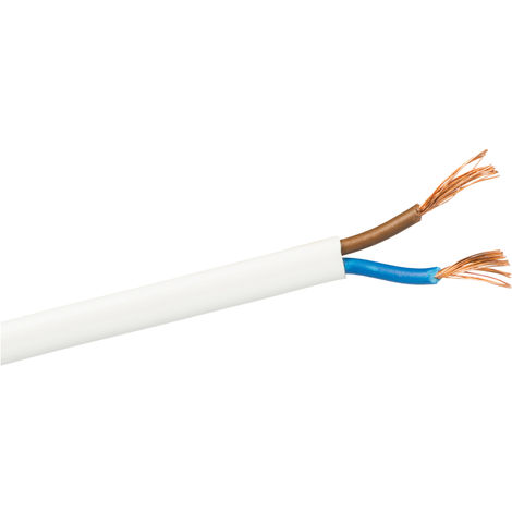 Cable manguera plano blanco 2 x 0,50 mm2 PVC+PCV ref. 299271