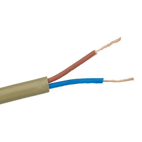 Cable manguera plano dorado 2 x 0,50 mm2 PVC+PCV ref. 299269