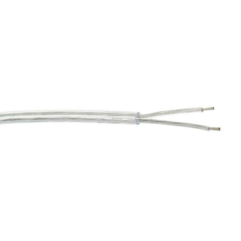 Cable paralelo transparente plata 2 x 0,50 mm2 audio ref. 299275