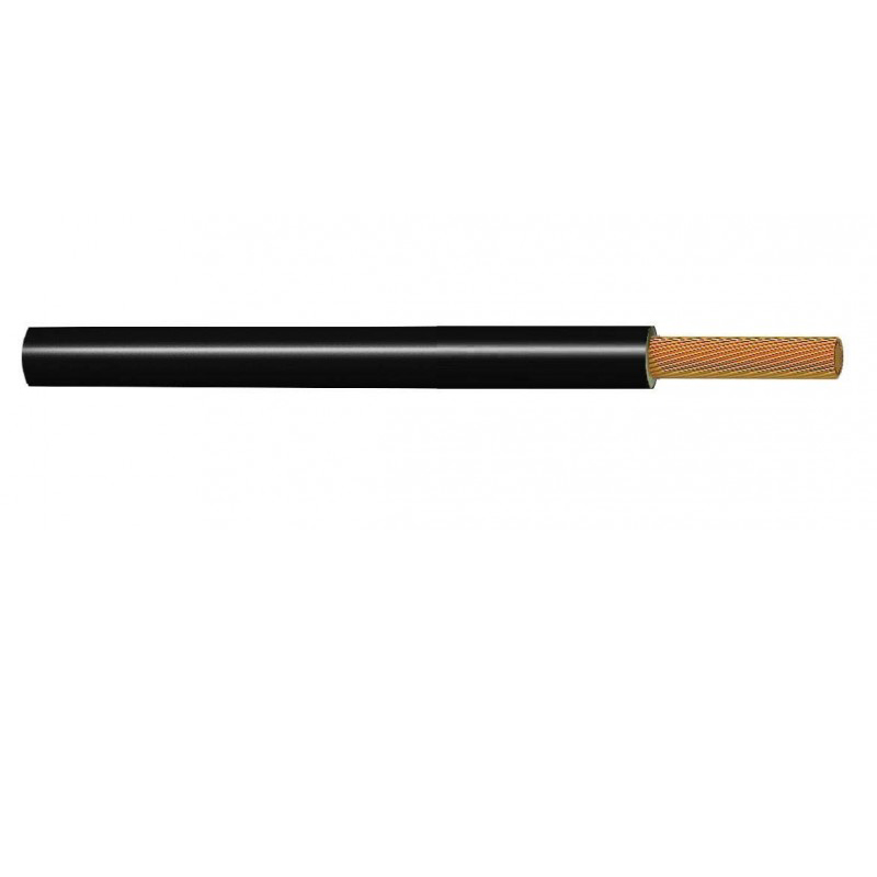 Cable unipolar teflon color negro sección 1 x 0.50 mm2 ref. 299280