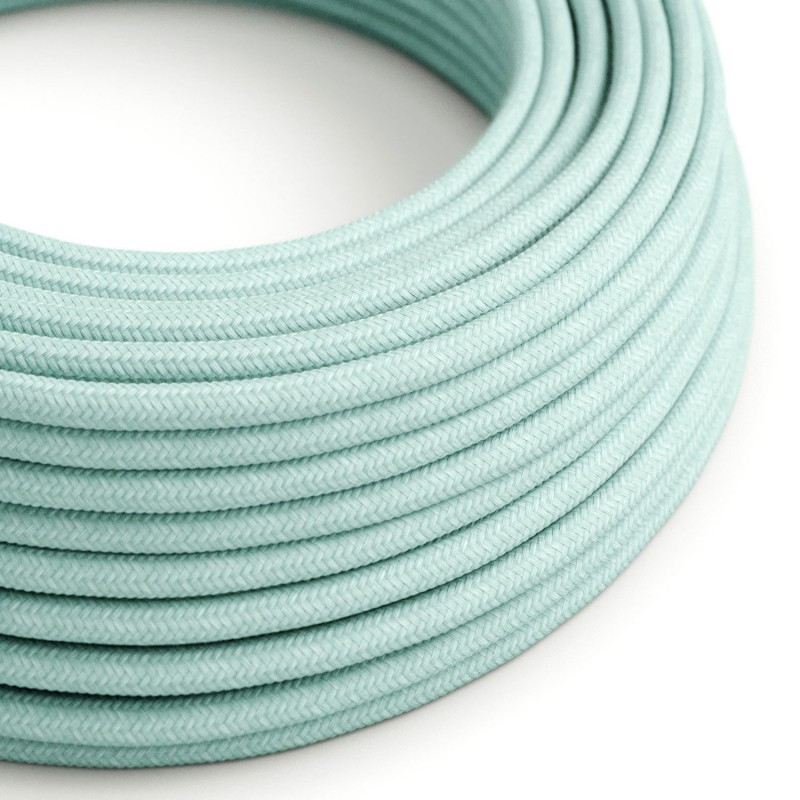 Cable textil decorativo a metros homologado de color verde