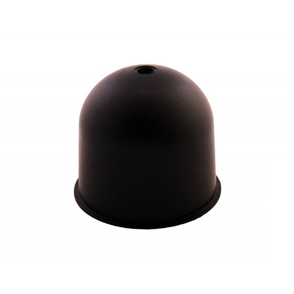 Florón rosetón de plástico para techo negro forma esfera