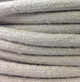 Cable textil decorativo a metros homologado color lino natural