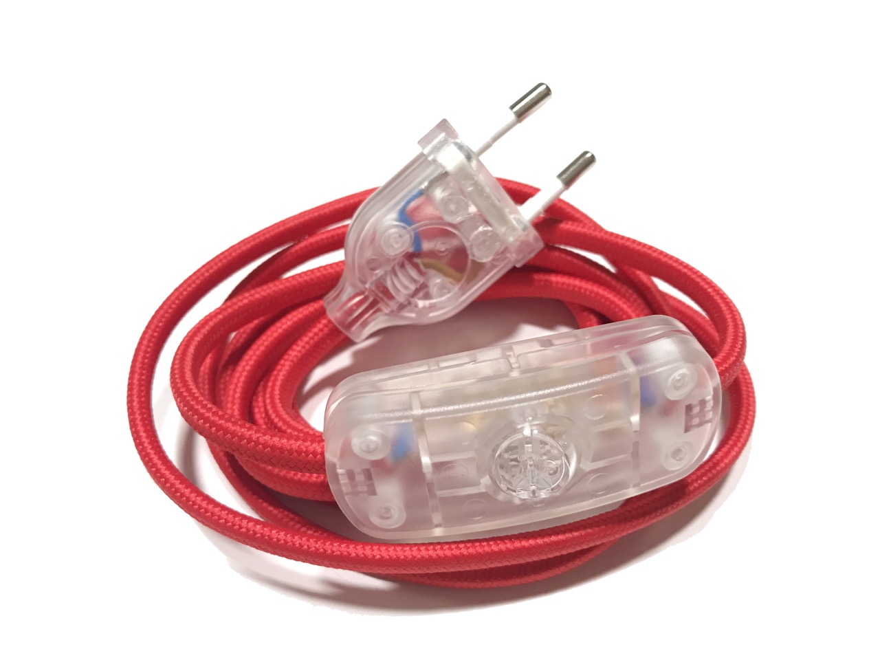 Cable conexión roja para lámparas