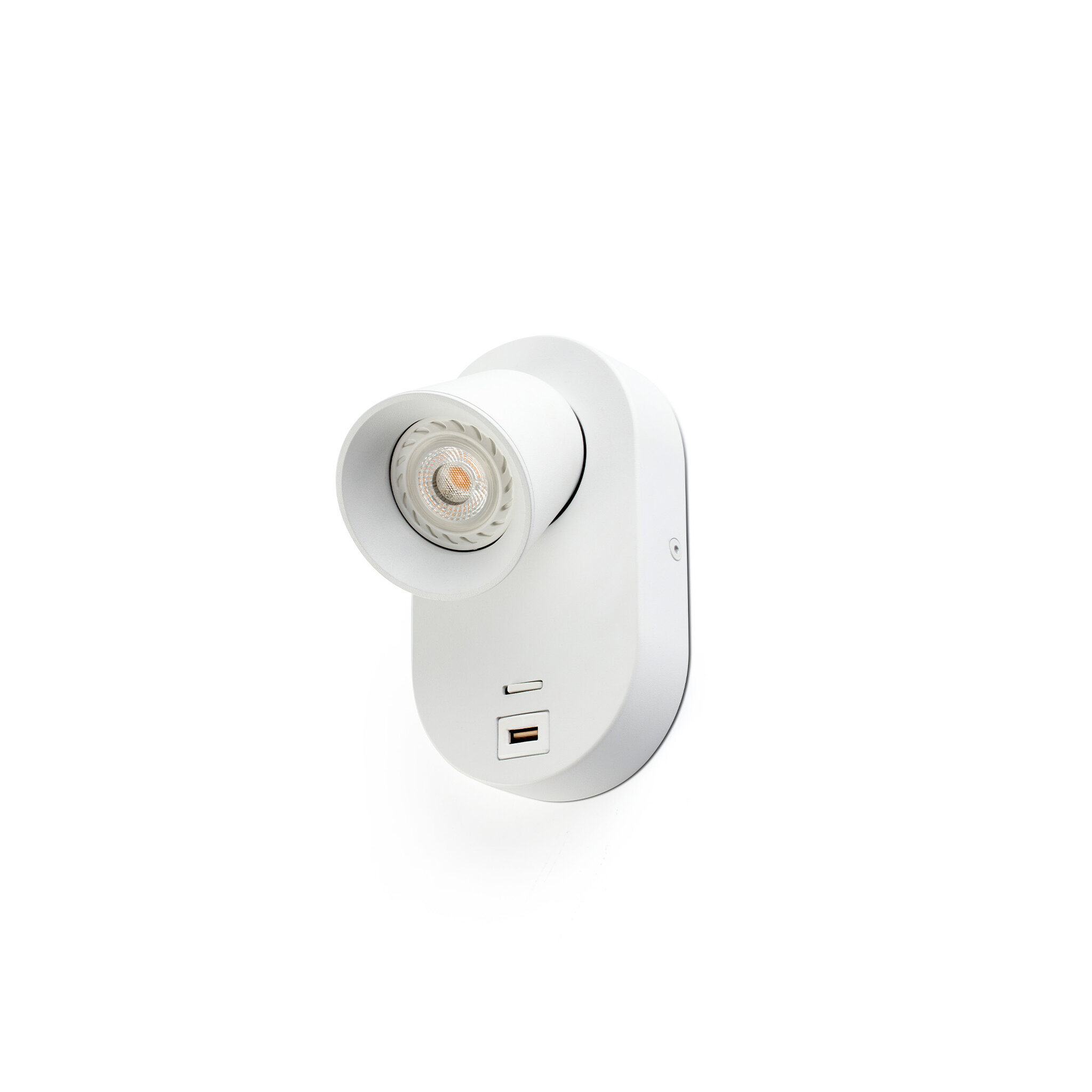 FARO CORB Lámpara aplique blanca GU10+USB ref. 40135