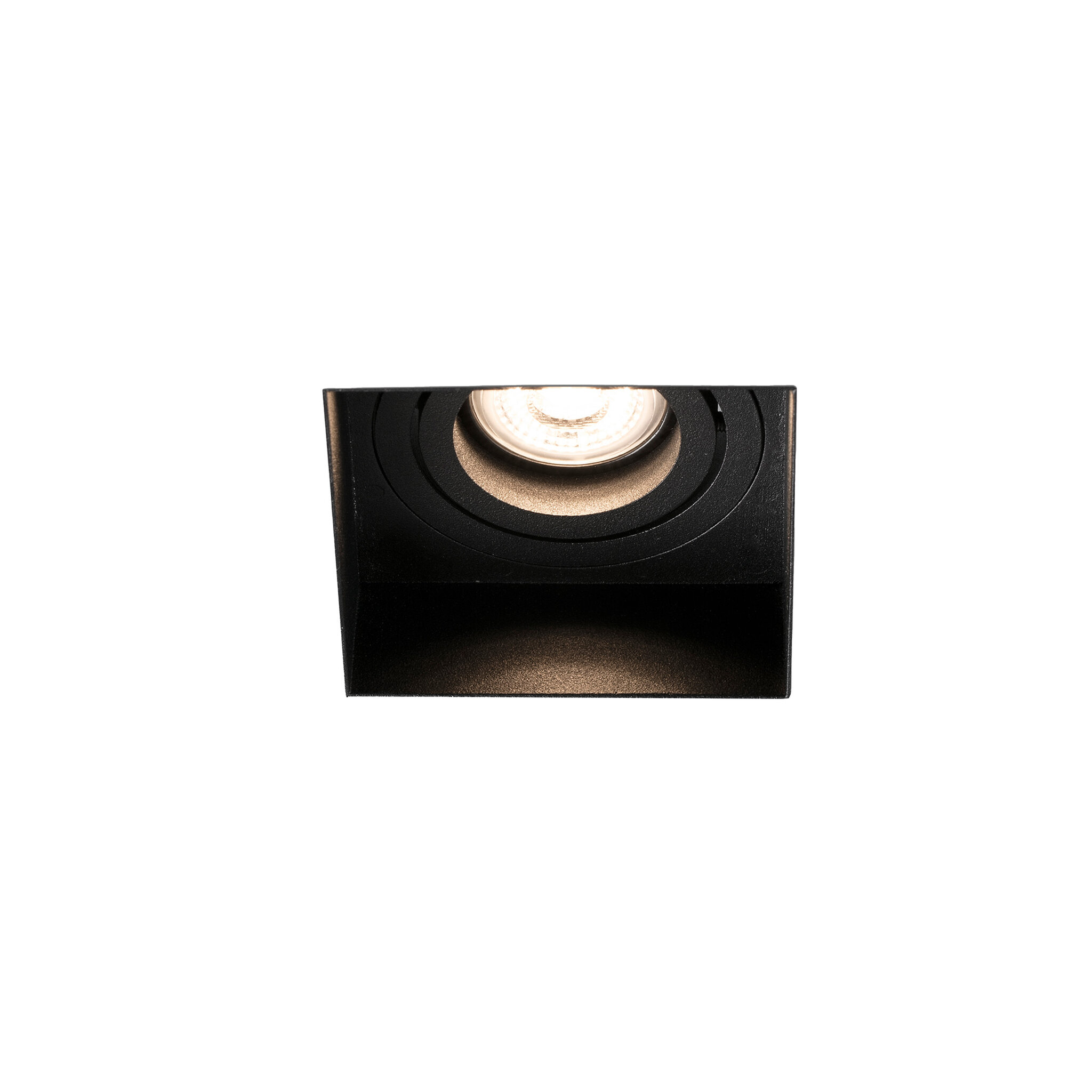 FARO HYDE SQ Lámpara empotrable negro cuadrado orientable sin marco ref. 40113