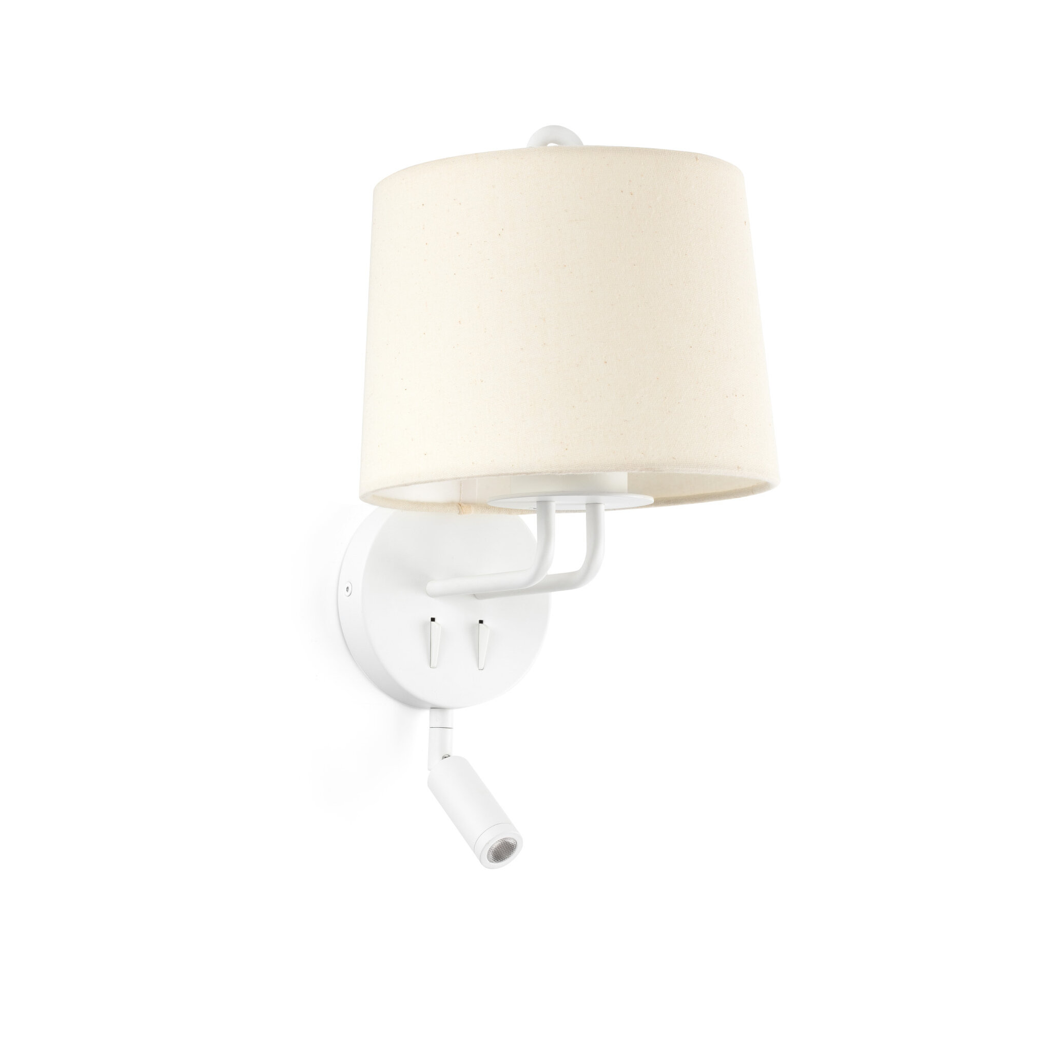 FARO MONTREAL Lámpara aplique con lector blanca/beige ref. 24032-02