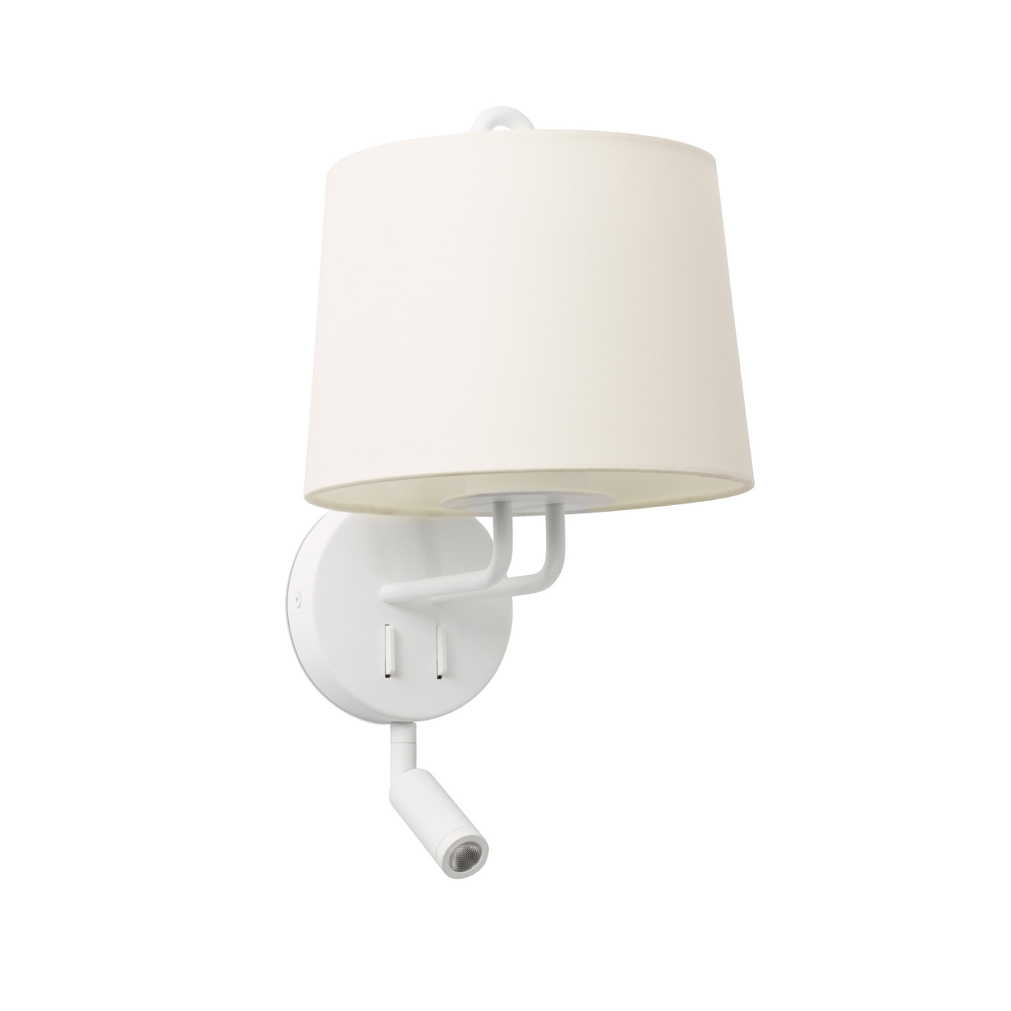 FARO MONTREAL Lámpara aplique con lector blanca/blanca ref. 24032-01