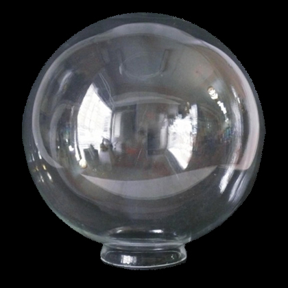 Globo de cristal 150mm con cuello de 80mm transparente ref. 282068