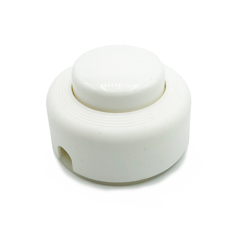 Interruptor de pie blanco tamaño mini para lámparas ref. 282055