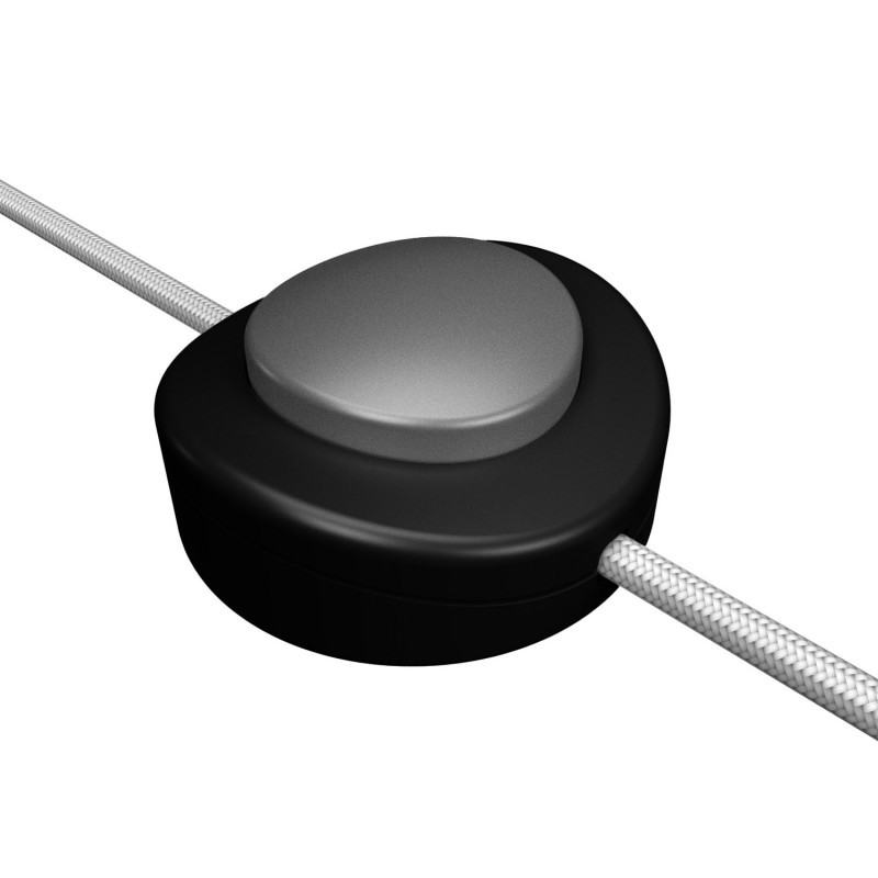 Interruptor de pie color negro y titanio para lámparas ref. 299110