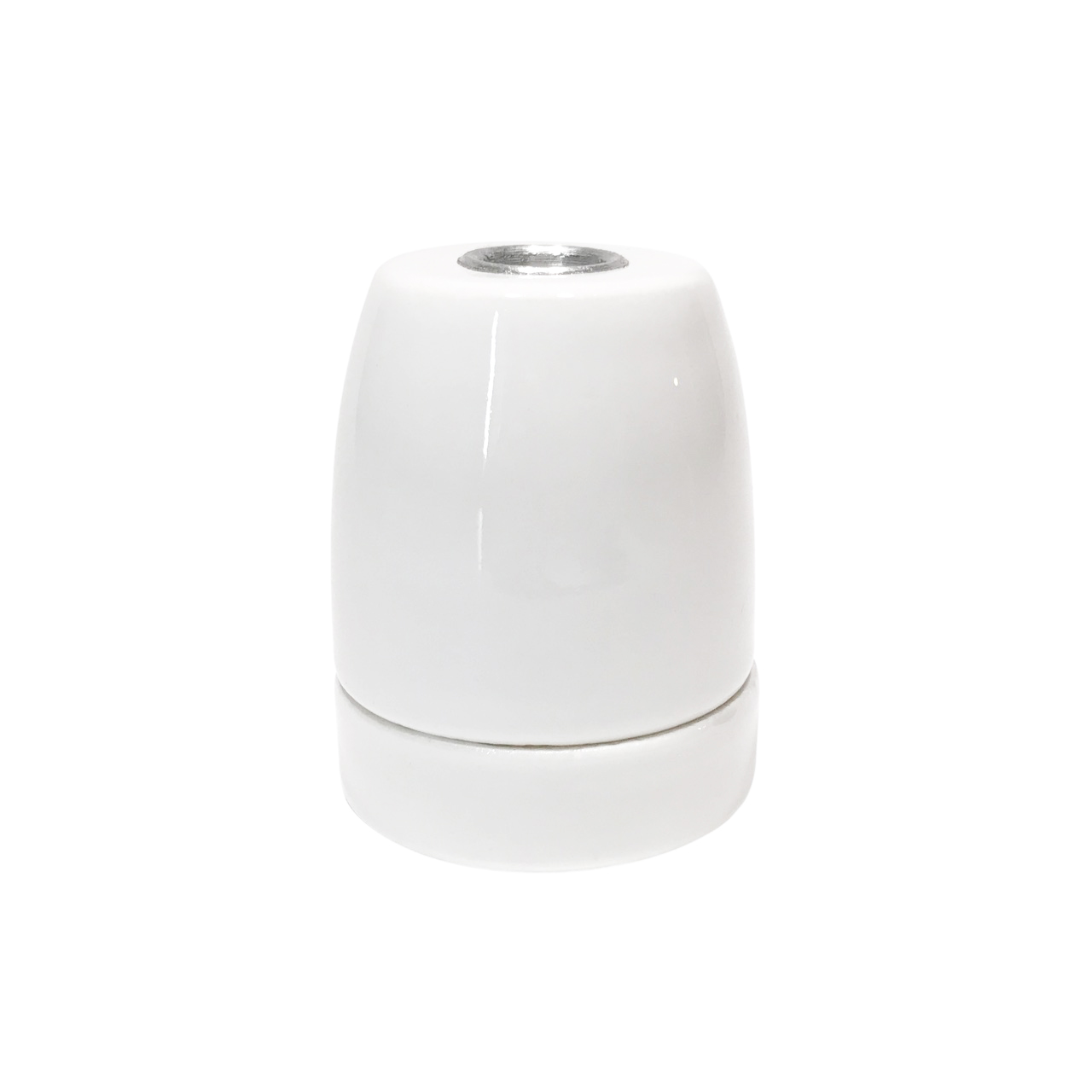 GR008 - Portalámpara E27 Porcelana Inclinado - Repuesto para Lámparas