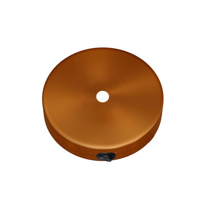 Soporte metal cobre 83mm diámetro con interruptor lateral ref. 298114