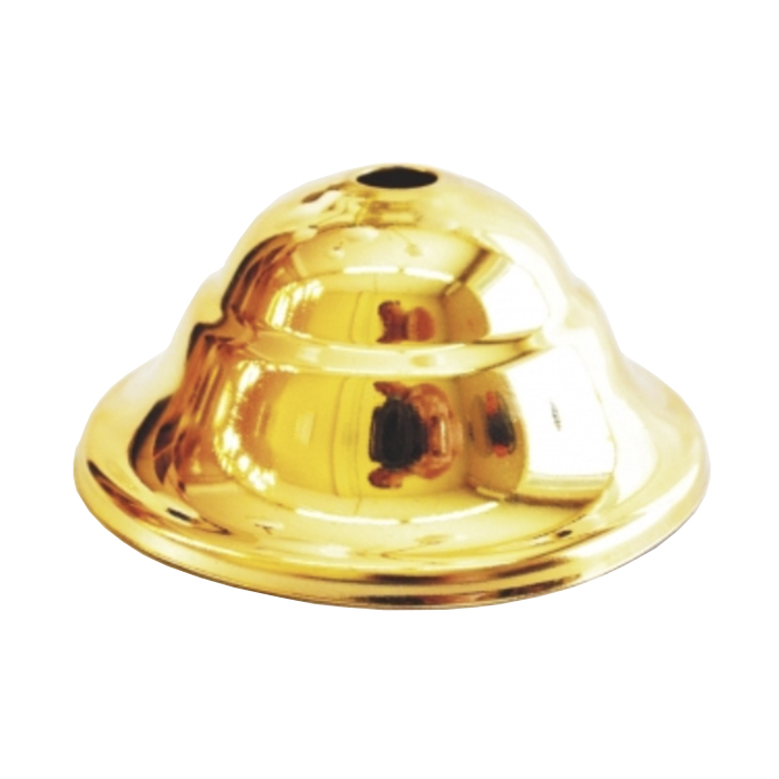 Soporte metal oro brillo 90mm diámetro clásico ref. 283218