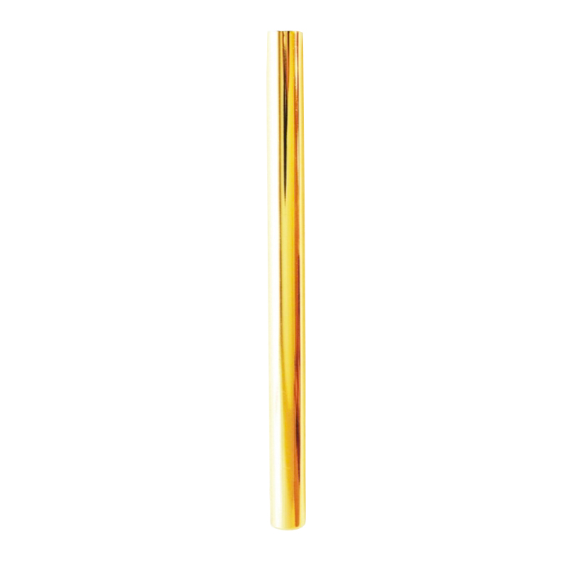 Tubo metal oro sin rosca 12mm de diámetro 200mm largo ref. 290005