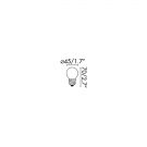 17462 FARO Bombilla G45 MATE LED E27 4W 2700K