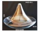 Campana cristal transparente 370mm diámetro x 250mm alto