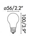Bombilla clásica LED regulable 5W