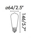 Bombilla decorativa LED pebetero regulable