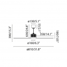FARO JUST FAN XS LED Ventilador cobre/negro 81cm ref. 33427-10