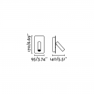 FARO SUAU USB Lámpara aplique blanco ref. 62117