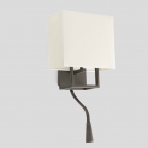 FARO VESPER Lámpara aplique marrón y beige con lector LED ref. 29983