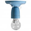 Aplique para LED E27 porcelana color azul 5210835