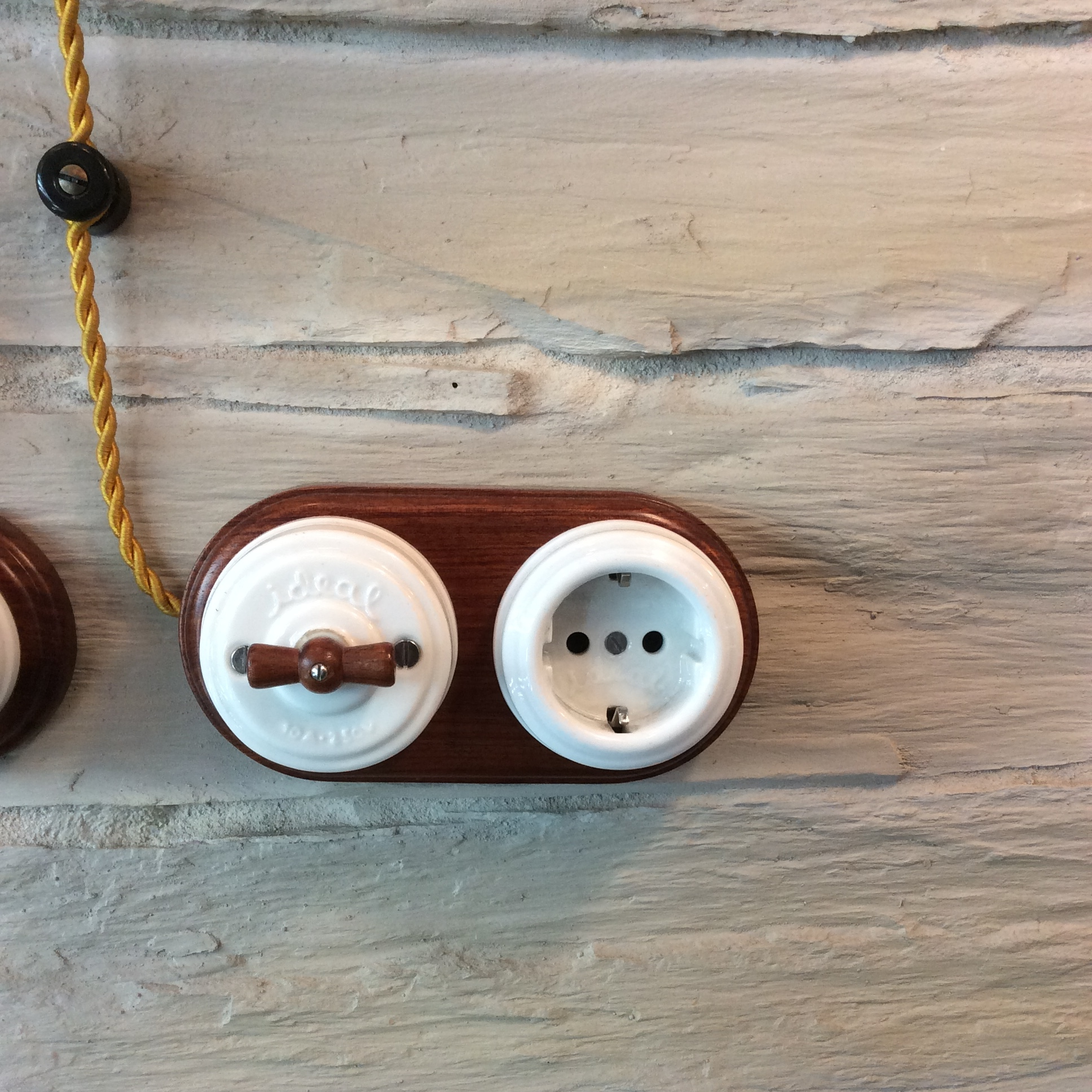 Interruptor Retro  Interruptores de porcelana vintage